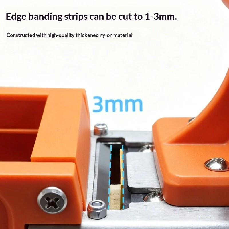 PVC Edge Band Cutting Tool Edge Banding Cuttering Woodworking Curved/Straight Dual Purpose Quick Edge Banding Trimmer Carpentry — view 5