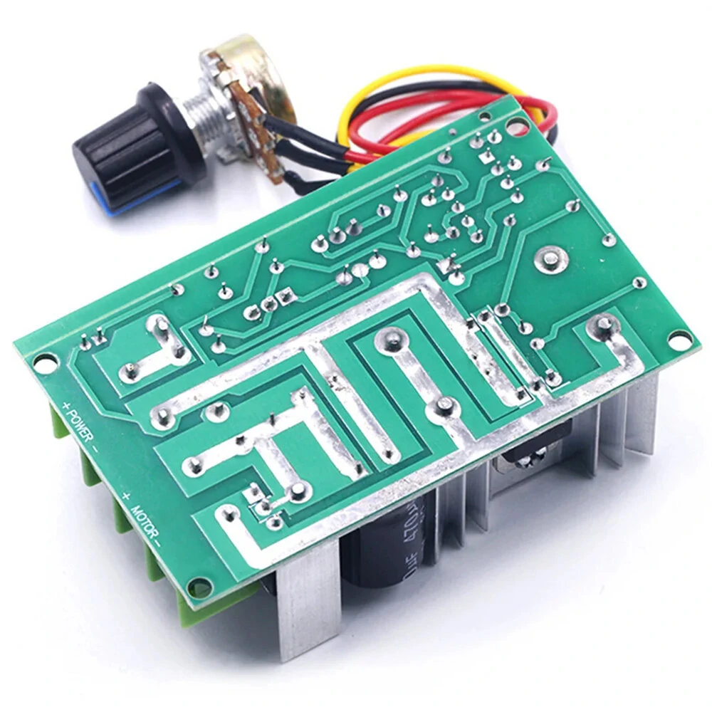 PWM Motor Speed Controller DC 10-60V 20A 1200W 25kHz DC Motor Regulator Module with Heat Management — view 4