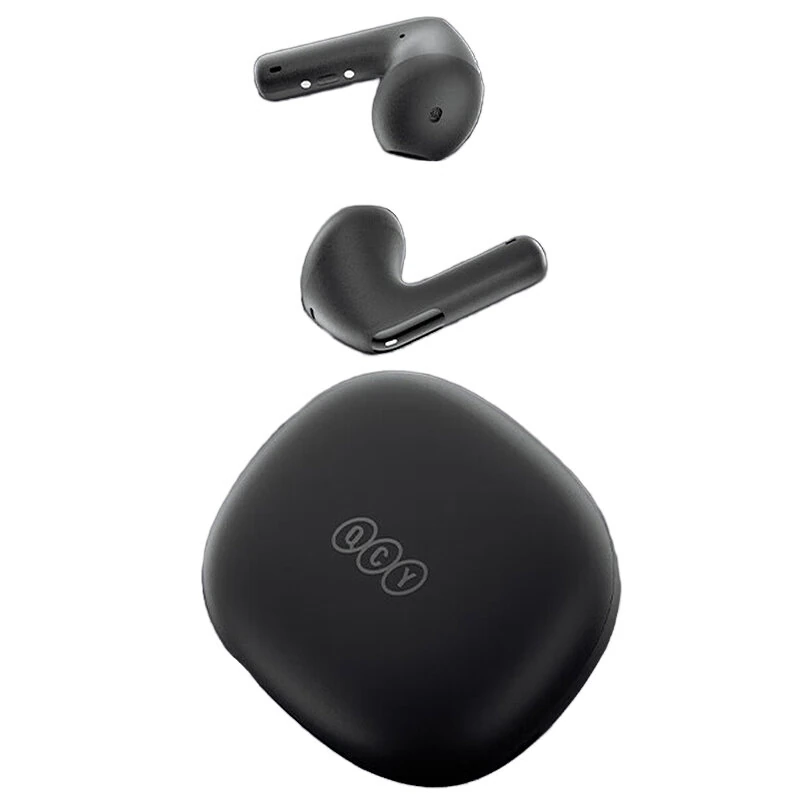 QCY AilyBuds E10 TWS Earbuds Wireless bluetooth Earphone 13mm Bio-dynamic Driver 360° Spatial Sound 4-Mic 68ms Low-Latency Semi-in-ear Sports Headphones — QCY