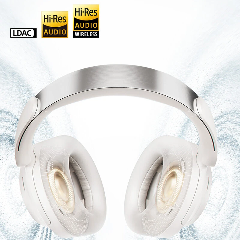 QCY H3S ANC Headset Wireless bluetooth V6.0 Headphone Dual Drivers -56dB Adaptive Noise Cancelling 360° Spatial Sound Skin-Friendly Earmuffs Over-ear Sports Headphones — view 5