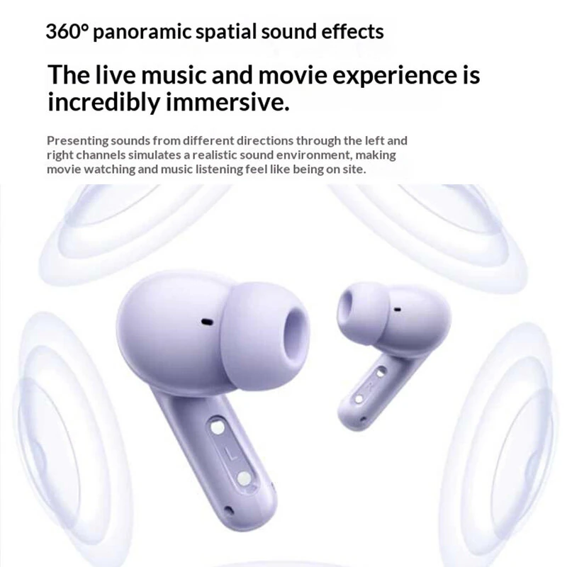QCY N20 TWS bluetooth V6.0 Earphone -50dB Depth Noise Cancelling 6-Mic AI Call Noise Reduction Low Delay In-ear Sports Headphones — view 6