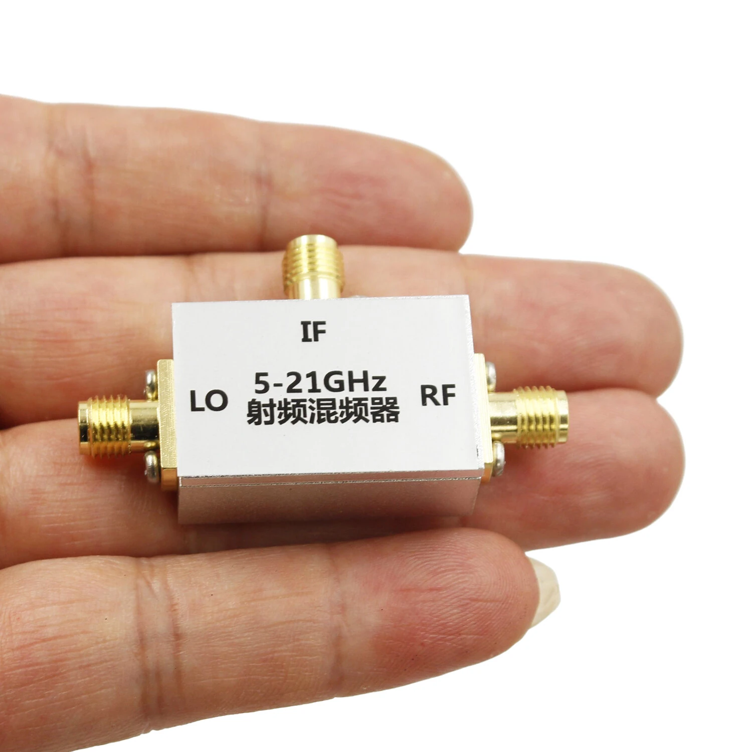 QM-MIX0521S RF Up/Down Converter Mixer Module 5-21GHz RF/LO DC-5000MHz IF 8-12dB Loss 29dB Isolation +15dBm LO SMA-K CNC Shielded Housing C/X/Ku Band — view 4