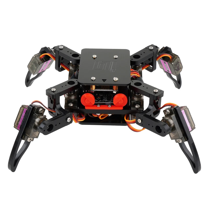 Quadruped Spider Robot Infrared Ultrasonic G-sensor App Control STEM Programming Kit for Teens DIY Education Assembly Smart Robot Kit — image 1