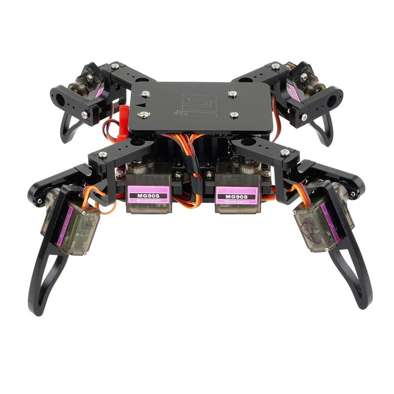 Quadruped Spider Robot Infrared Ultrasonic G-sensor App Control STEM Programming Kit for Teens DIY Education Assembly Smart Robot Kit — view 3