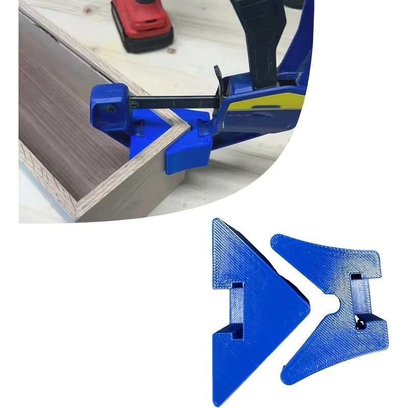 Quick-Change Corner Clamp Adapter 90 Degree Right Angle Jig For Woodworking F-Clamp And Bar Clamp Accessory For Cabinet Frame Assembly — image 1