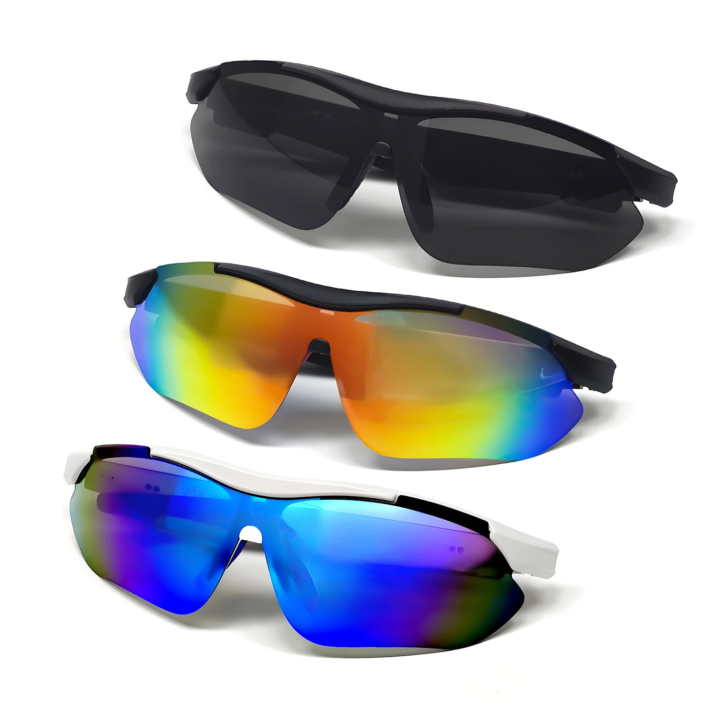 QY Pro3 Smart bluetooth 5.4 Cycling Glasses with AI Voice Assistant 360° Surround Sound Magnetic Charging UV Protection for Outdoor Sports — view 9