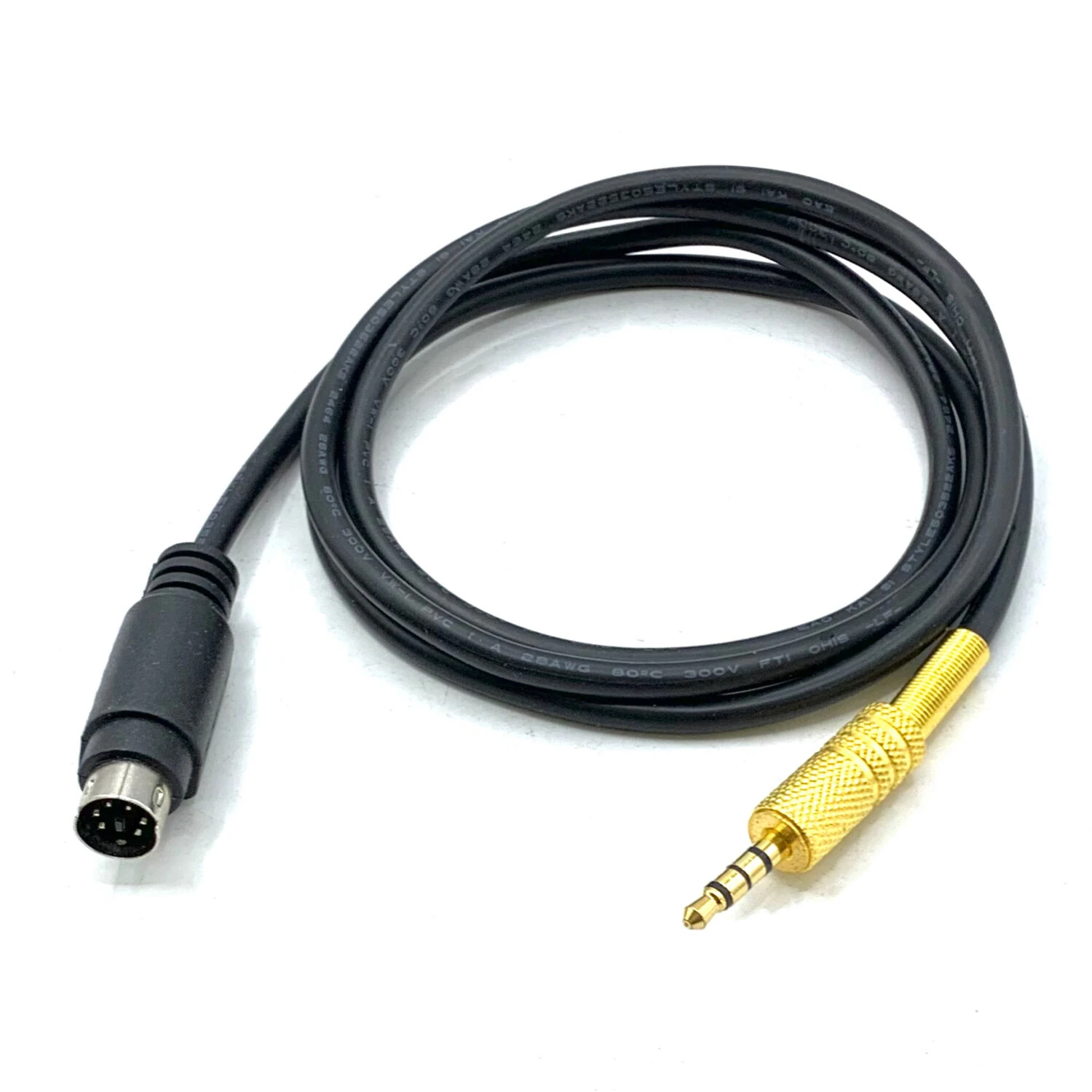 Radio Audio PTT Adapter Cable Mini DIN 6 to 3.5mm Radio Sound Card Connection Cable Suitable for YAESU FT-891/857/817/991/450D — view 2
