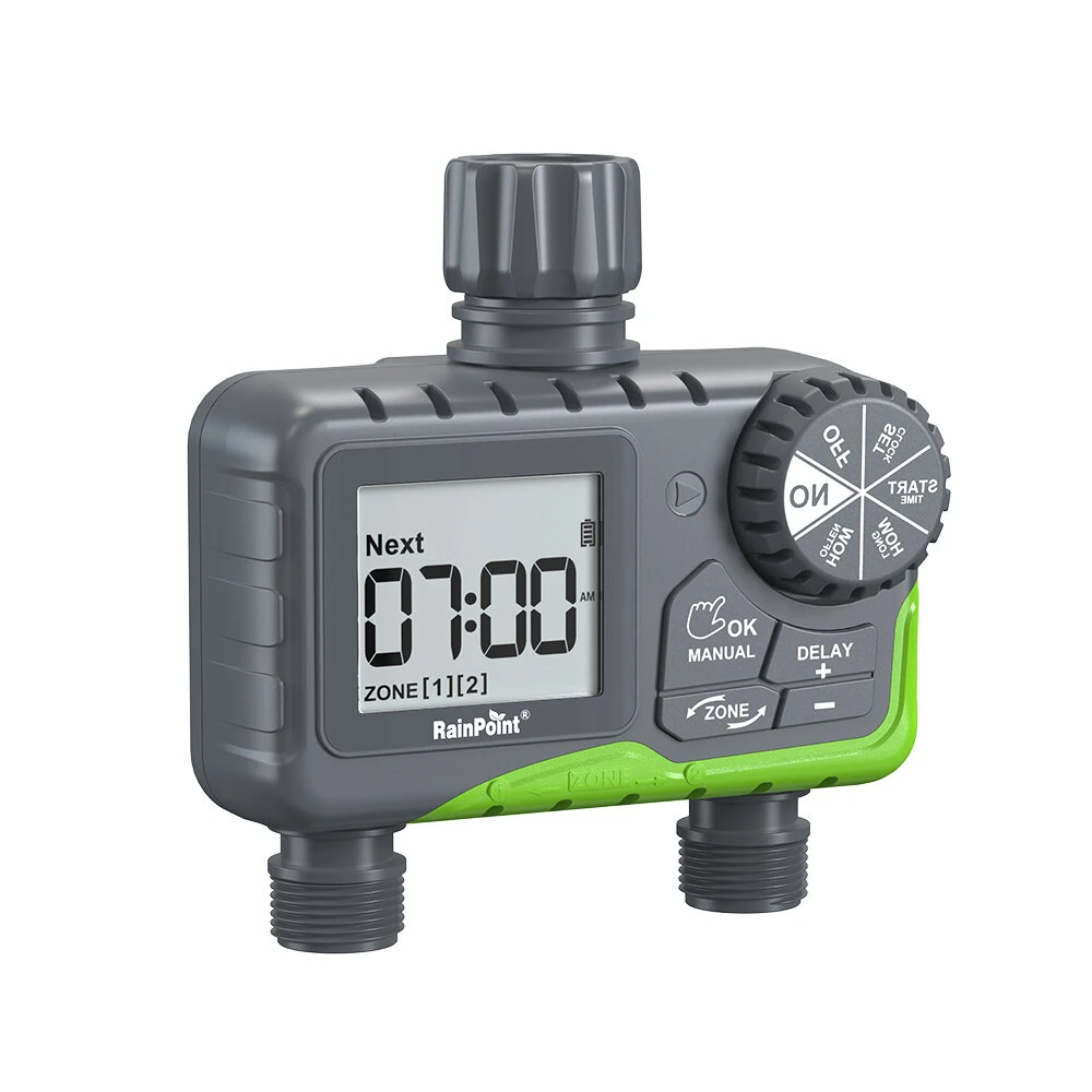 Rainpoint Dual Zone Garden Smart Timer Irrigation Valve Automatic Watering Device Smart Timer Controller for Garden — view 5