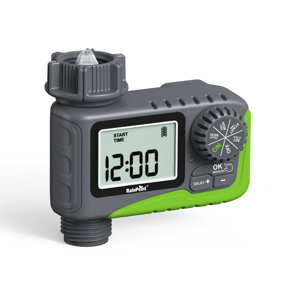 Rainpoint ITV0105 Outdoor Smart Irrigation Automatic Programmable Watering Irrigation Timed Irrigation LCD Display with Rain Delay/Manual — image 1
