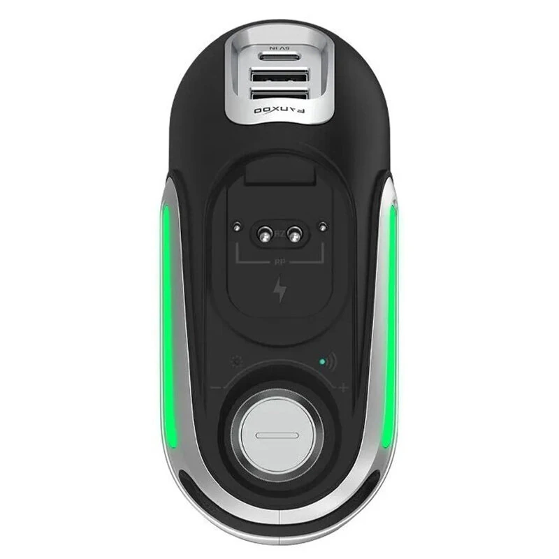 Rapoo R-Power Wireless Magnetic Mouse Charging Dock with RGB Lighting Volume/Brightness Control Knob 2 USB Ports Aluminum Design Compatible with VT7 VT3 VT1 VT9PRO Series Gaming Mouse — view 6