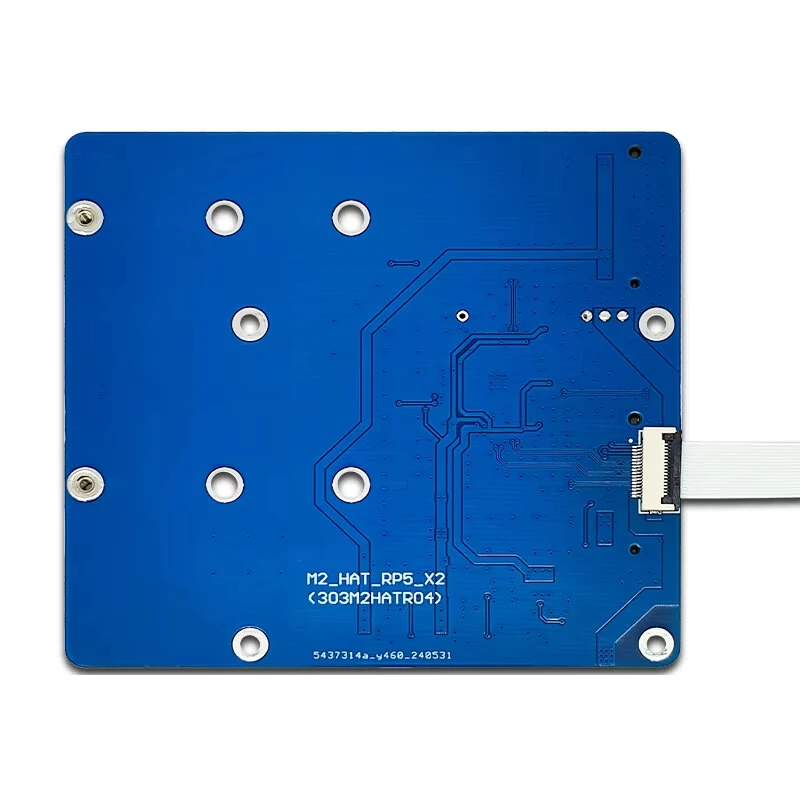 Raspberry Pi 5 PCIe to M.2 Dual NVMe SSD Expansion Board High-Speed Dual SSD 2280 Support NVMe Protocol with LED Indicators — view 2