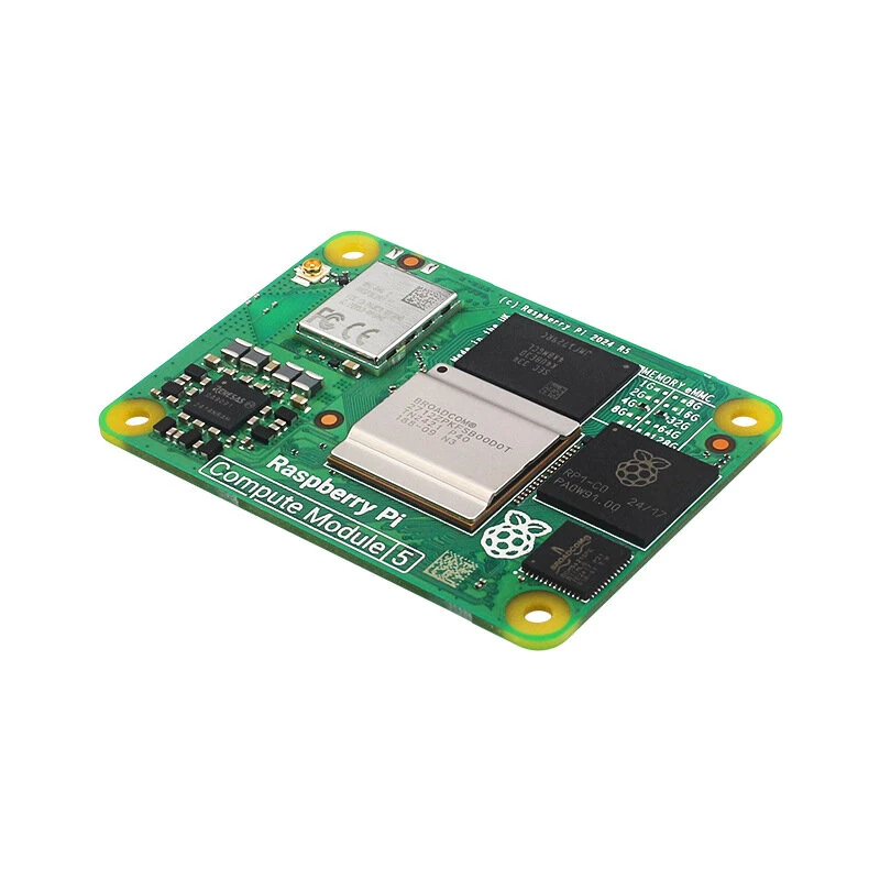 Raspberry Pi Compute Module 5 CM5 Quad-Core Cortex-A76 SoC 2GHz 16GB LPDDR4 64GB eMMC Dual-Band WiFi Bluetooth 5.0 BLE — view 3