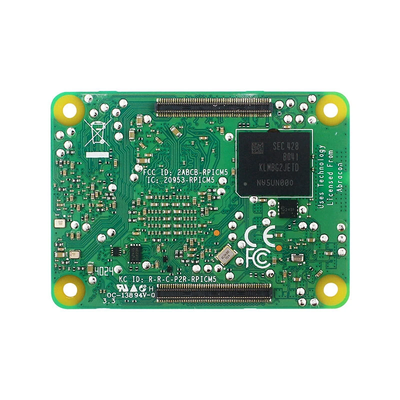 Raspberry Pi Compute Module 5 CM5 Quad-Core Cortex-A76 SoC 2GHz 16GB LPDDR4 64GB eMMC Dual-Band WiFi Bluetooth 5.0 BLE — view 6