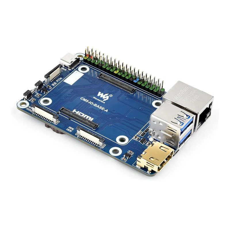 Raspberry Pi Compute Module 5 Expansion Board Dual 4K HD Multimedia Interface USB 3.2 PCIe Gigabit Ethernet GPIO TF Card Slot — view 2