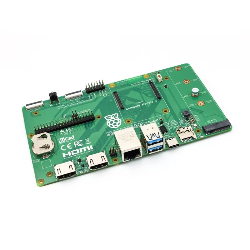 Raspberry Pi Compute Module 5 IO Expansion Board CM5IO M.2M Key PCIe Socket with Rich Interfaces — image 1