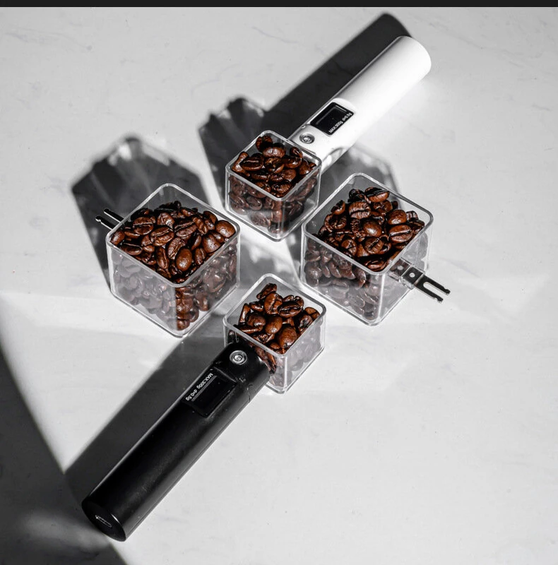 Rechargeable Coffee Bean Measuring Spoon Portable Electronic Coffee Scale Measuring Spoon Built-in Level Gram Scale Rechargeable Detachable Coffee Bean Measuring Spoon — Pricio