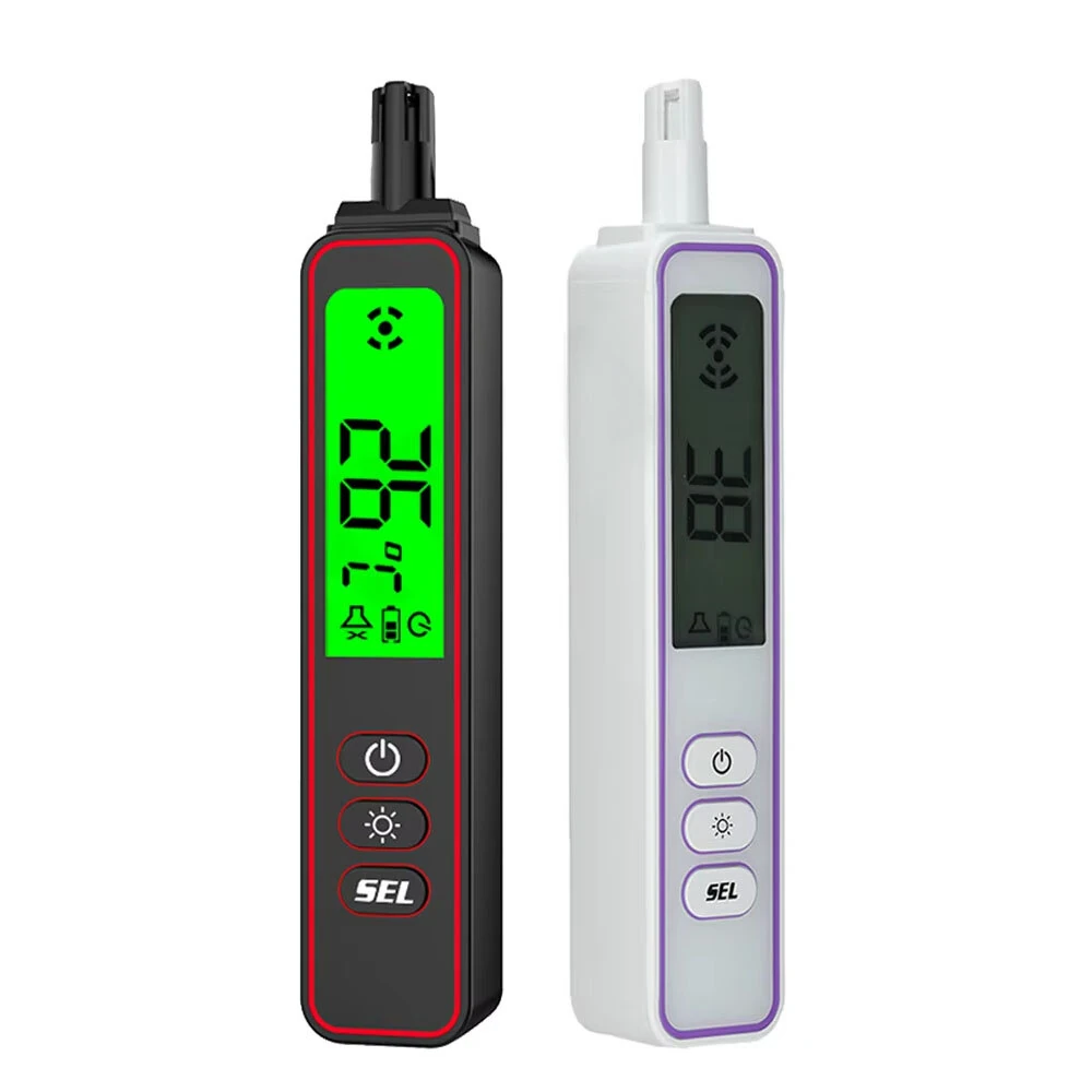 Rechargeable Combustible Gas Leak Detector 300-10000ppm LCD Display USB Charging Sound Vibration Alarm Methane Natural Gas Alcohol Tester — image 1