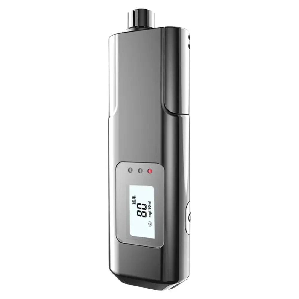 Rechargeable Digital Breathalyzer Non-Contact Alcohol Tester with LED Display Portable Analyzer with Window Breaker & Seatbelt Cutter — view 11