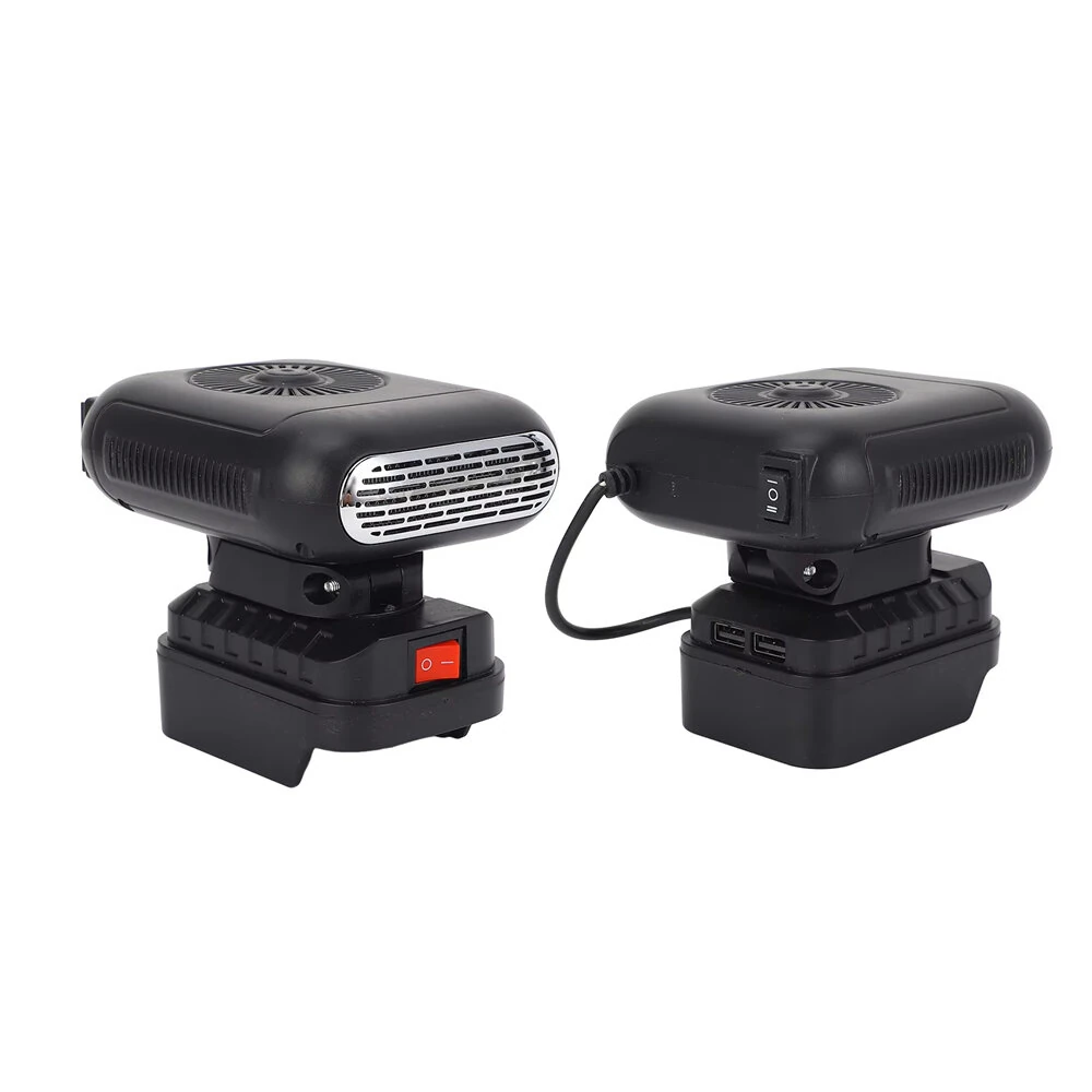 Rechargeable Portable Car Heater Fan Adjustable Angle Efficient Heat Dissipation Compact PTC Heating Fan Winter Essential — view 6