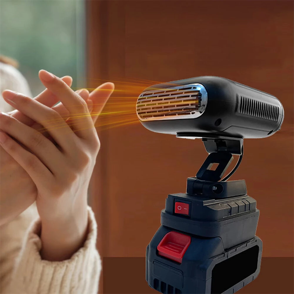 Rechargeable Portable Car Heater Fan Adjustable Angle Efficient Heat Dissipation Compact PTC Heating Fan Winter Essential — view 8