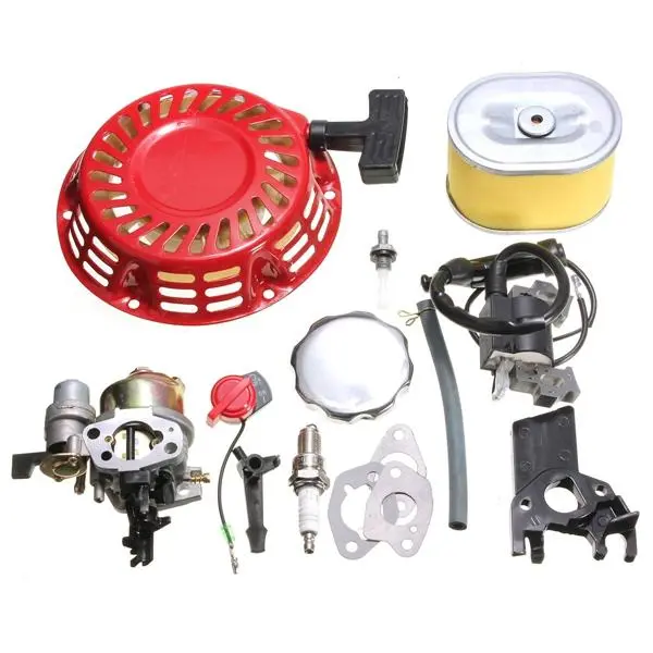 Recoil Carburetor Ignition Coil Spark Plug Air Filter Gas Cap For Honda GX160 — iMars