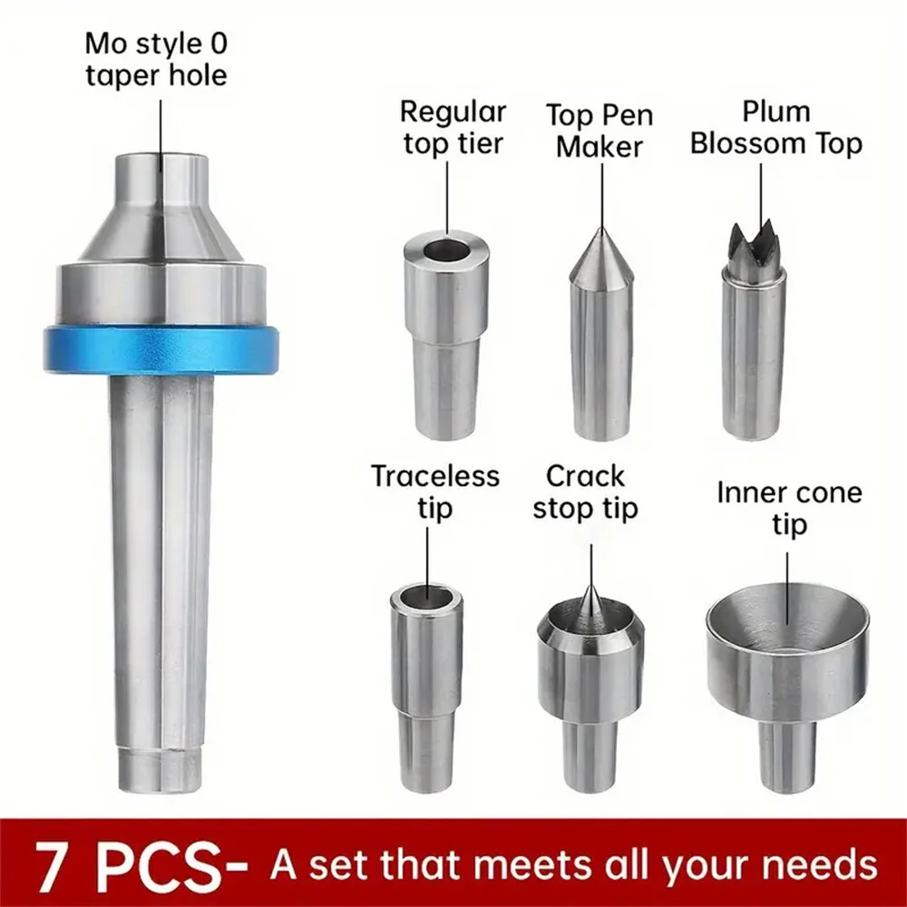 RED ARROW High-Precision MT2 Woodworking Live Center with 6 Interchangeable Points for Woodturning and Wood Lathes — view 5