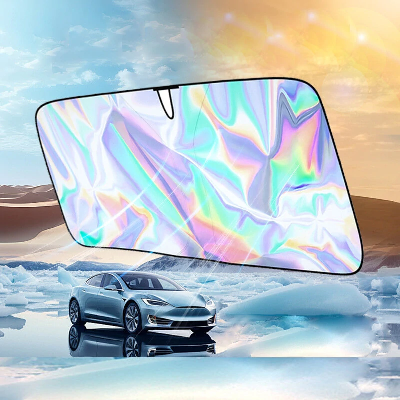 RedrRover 3 Layer Laser Sun Protection Shade Sunshade Privacy Curtain Car Front Windshield Heat Insulation Block UV Ray Sunlight — view 6