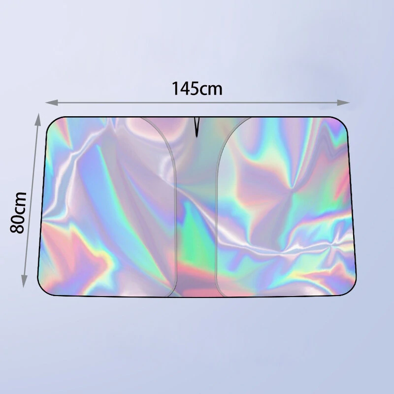 RedrRover 3 Layer Laser Sun Protection Shade Sunshade Privacy Curtain Car Front Windshield Heat Insulation Block UV Ray Sunlight — view 9