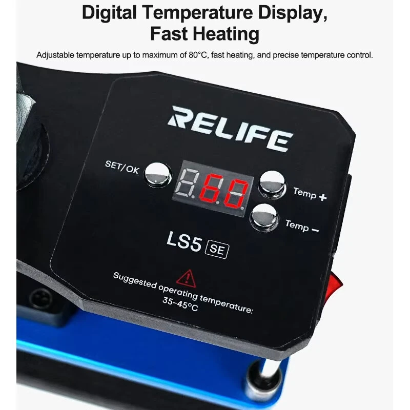 RELIFE LS5 SE Bidirectional Heating and Holding Pressure Platform 80°C for Screen Lamination Frame Reinforcement Repair Tool — view 5