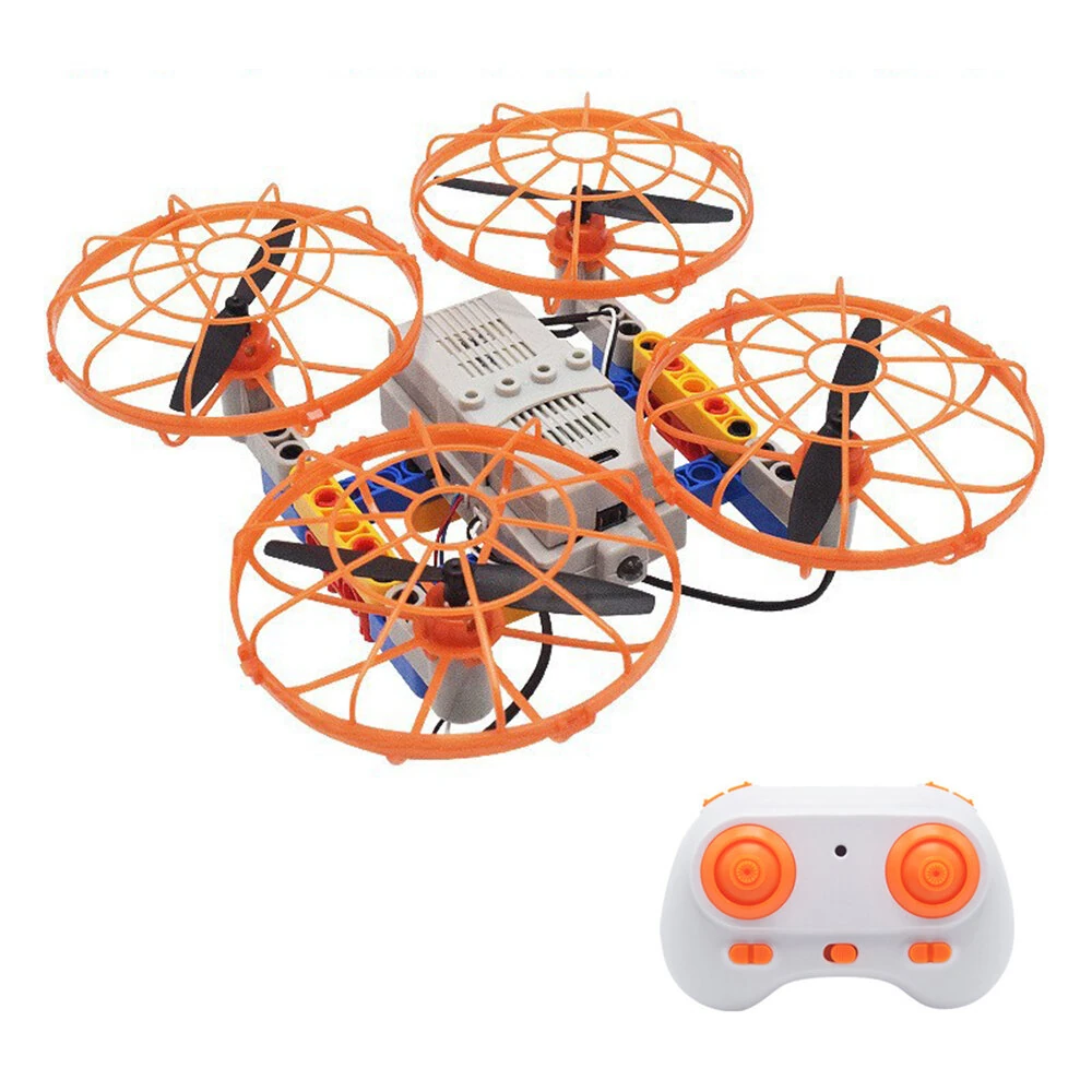 Remote Control Drone Assembly Kit Clip / Building Blocks Type DIY RC Quadcopter Aircraft Learning Flying Stem Education Toy — view 6