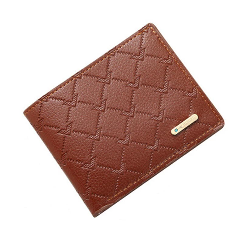 Retro Men's PU Leather Short Wallet Slim Bifold Purse Credit Card Holder Card Case Wallet Gifts For Men Card Holder Purse Men — view 8