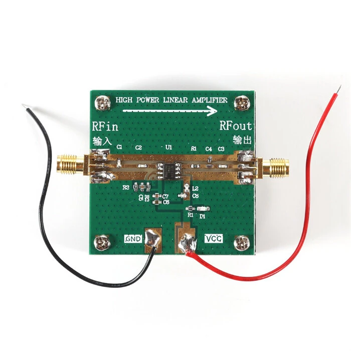 RF2126 400MHZ-2700MHZ Broadband RF Power Amplifier 2.4GHZ 1W for bluetooth Ham Radio Amplifier with Heat Sink — view 2