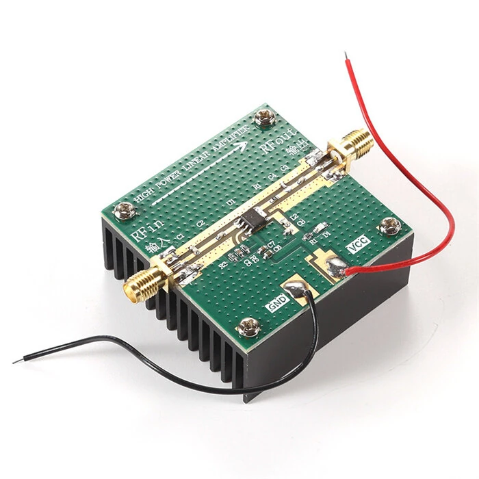 RF2126 400MHZ-2700MHZ Broadband RF Power Amplifier 2.4GHZ 1W for bluetooth Ham Radio Amplifier with Heat Sink — view 3