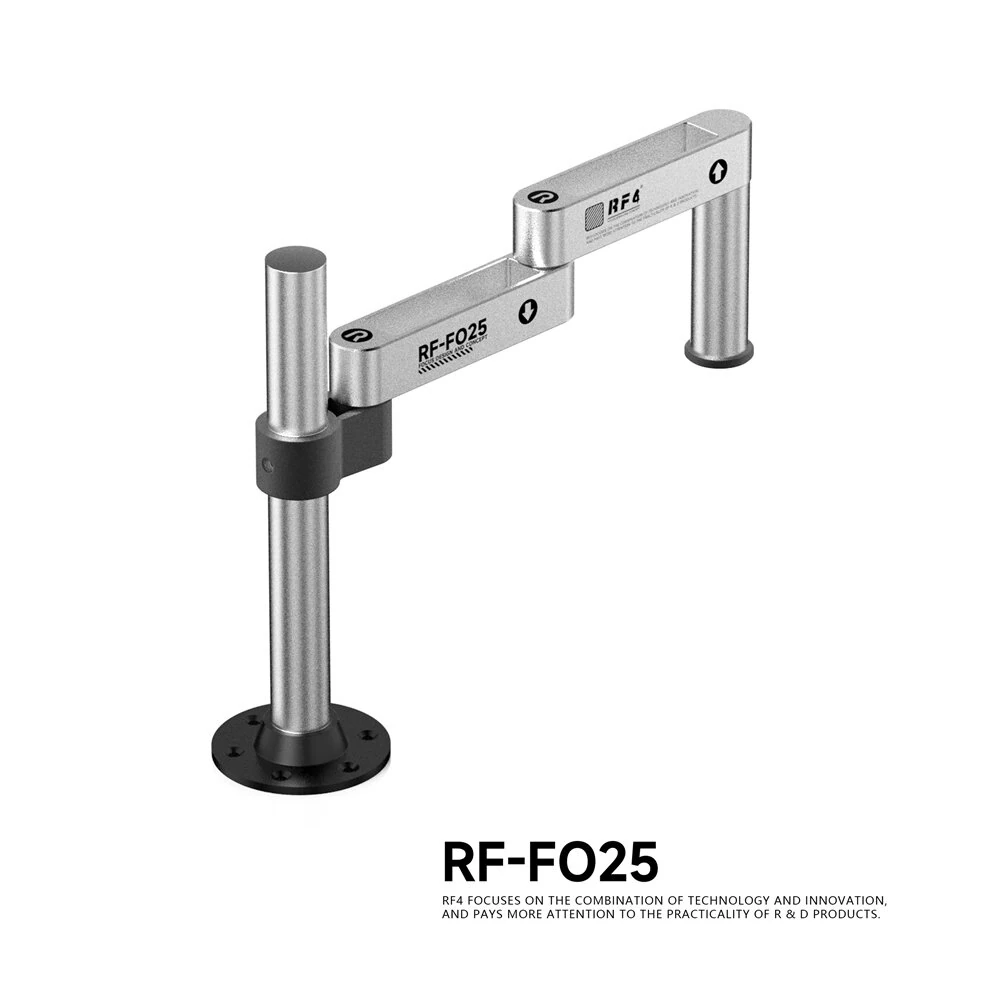 RF4-F025  RF4-F026 Microscope Swing Arm Stand Articulated 360 Degree Adjustable Metal Frame Stable Base Universal Fit for Repair Inspection Tools — view 4