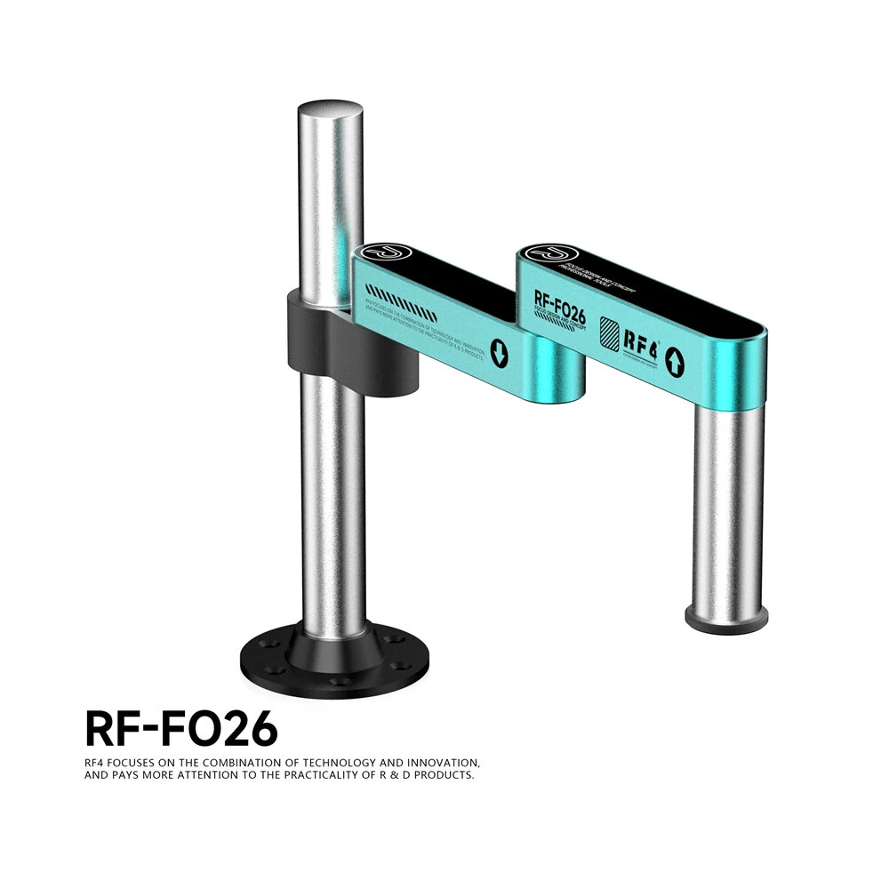 RF4-F025  RF4-F026 Microscope Swing Arm Stand Articulated 360 Degree Adjustable Metal Frame Stable Base Universal Fit for Repair Inspection Tools — view 6