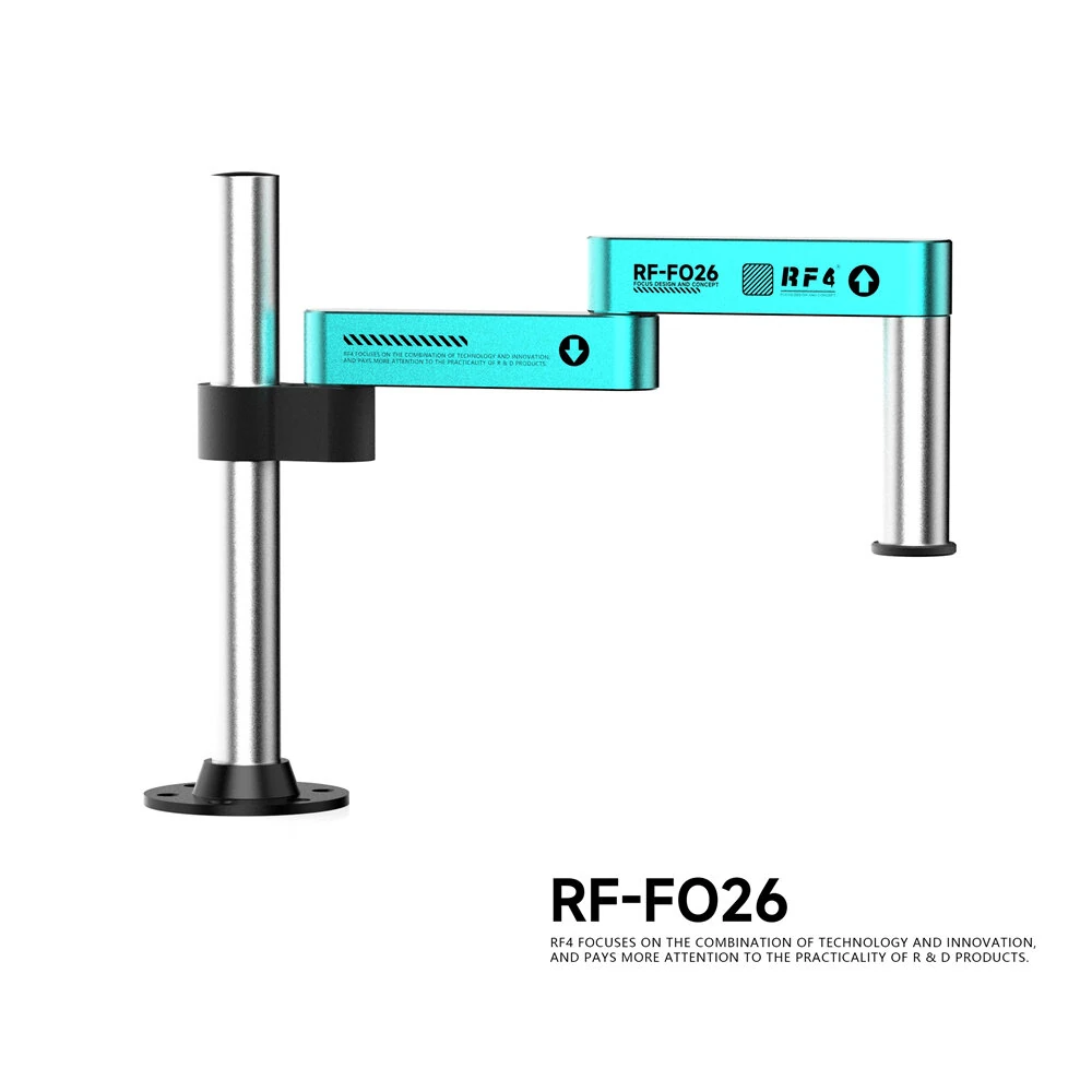 RF4-F025  RF4-F026 Microscope Swing Arm Stand Articulated 360 Degree Adjustable Metal Frame Stable Base Universal Fit for Repair Inspection Tools — view 7