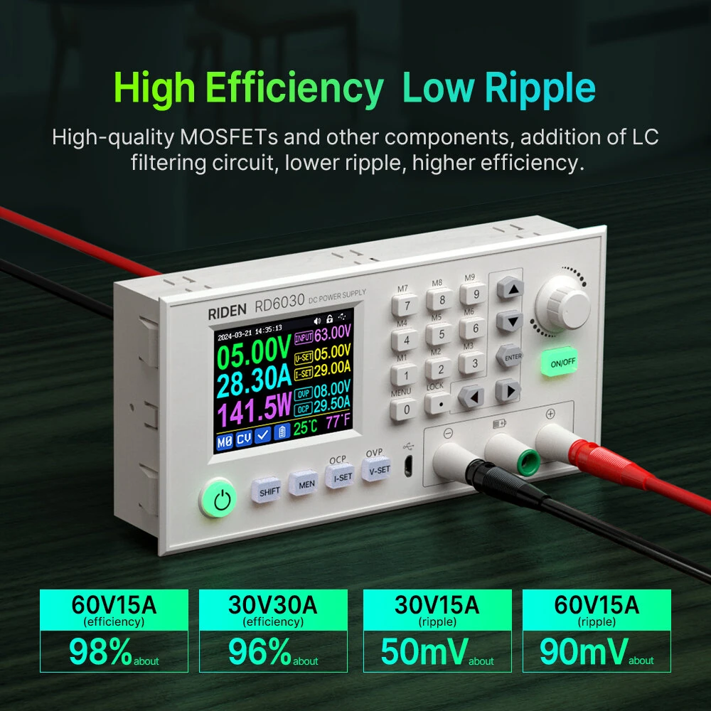 RIDEN® RD6030W 1500W DC Voltage Step-down Power Supply Module Buck Adjustable Converter Battery Charging No Shell Includes — view 4