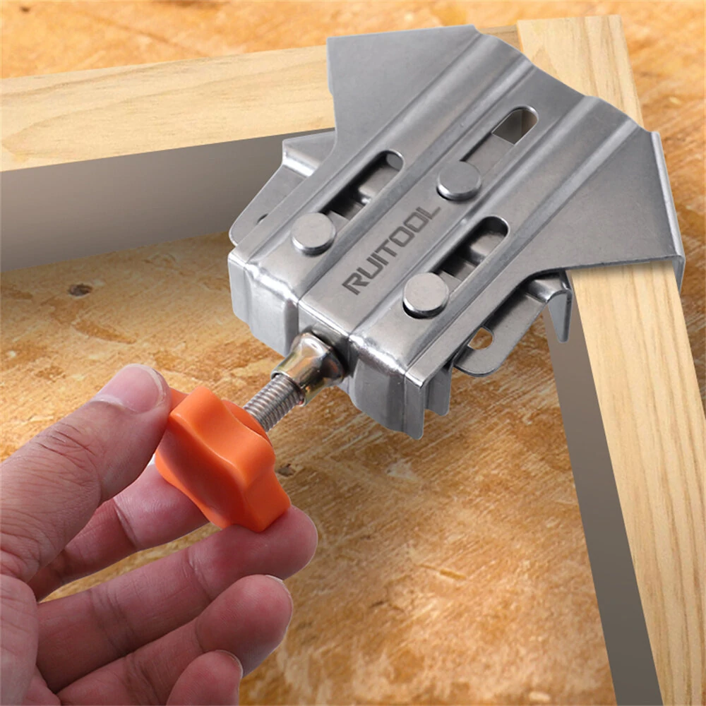 Right Angle Clamp Woodworking Premium Adjustable Clamp for T-L Joints 16mm~35mm Clamping Range Versatile Tool for Precise Joinery — Right