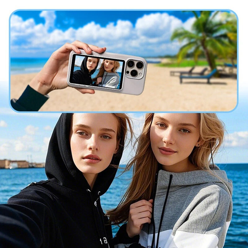 RK-Y40E Magnetic Selfie Screen 4-Inch HD Display Wireless Screen Casting Dual Band WiFi Remote Photography for Live Streaming Vlogging — view 5