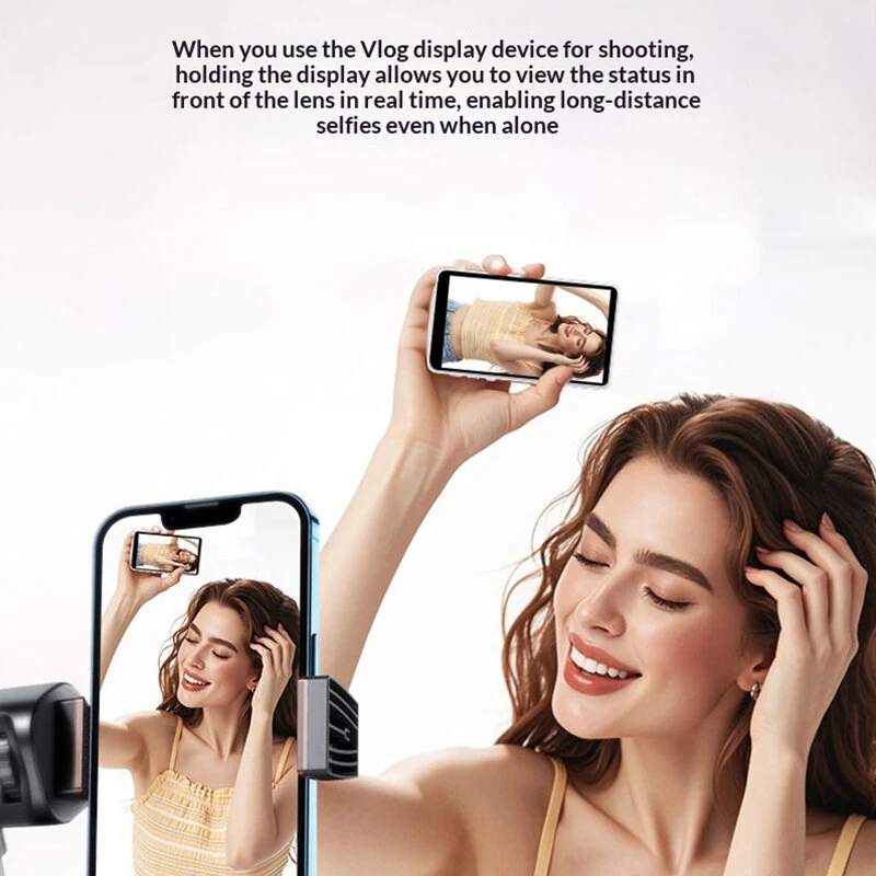 RK-Y40E Magnetic Selfie Screen 4-Inch HD Display Wireless Screen Casting Dual Band WiFi Remote Photography for Live Streaming Vlogging — view 6