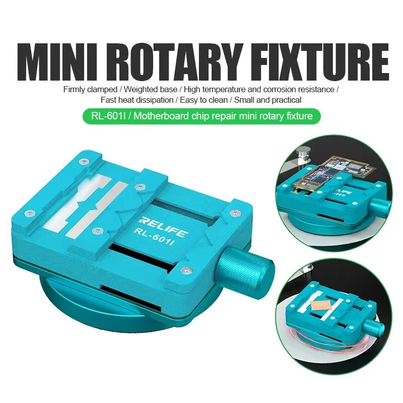 RL-601I Motherboard Chip Repair Rotary Fixture 360° Rotatable High Temp Resistance Stable Weighted Base Heat Dissipation Ideal for Maintenance — view 2