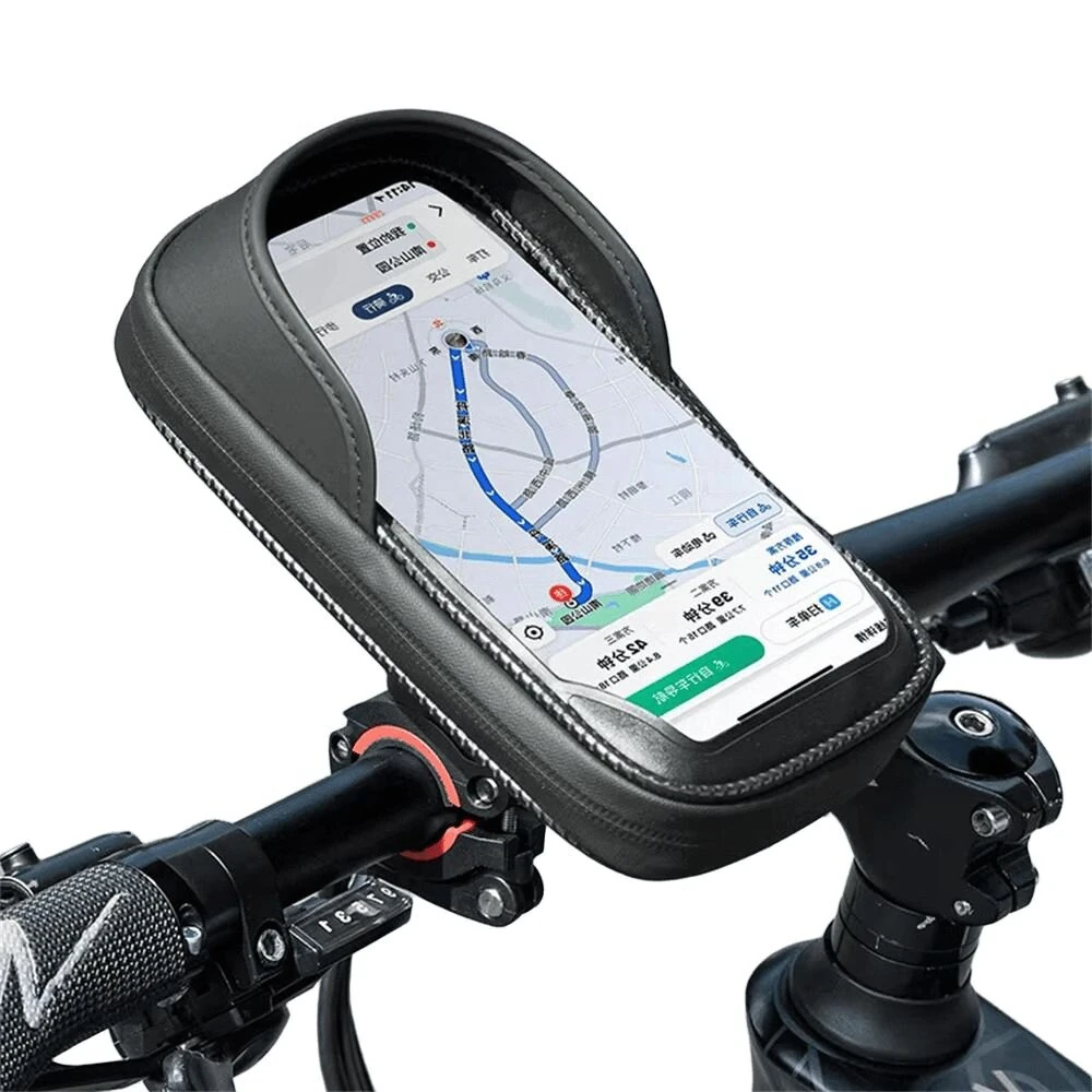 ROCKBROS B17-7 6.2'' Portable Touch Screen Phone Holder Bicycle Bag 360° Adjustable Waterproof Bike Front Frame Bag — view 11