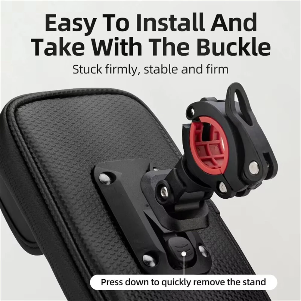 ROCKBROS B17-7 6.2'' Portable Touch Screen Phone Holder Bicycle Bag 360° Adjustable Waterproof Bike Front Frame Bag — view 2