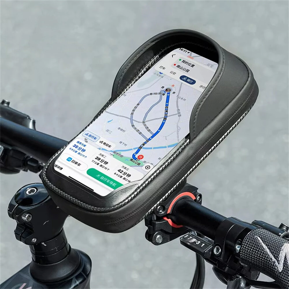 ROCKBROS B17-7 6.2'' Portable Touch Screen Phone Holder Bicycle Bag 360° Adjustable Waterproof Bike Front Frame Bag — view 8