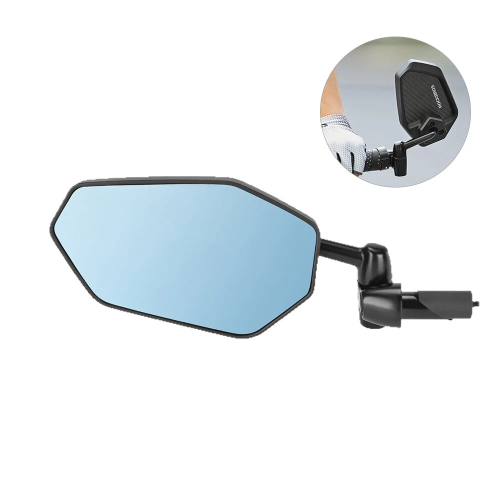 ROCKBROS Bicycle Rearview Mirror 360° Adjustable Anti-glare HD MTB Handlebar Reflective Mirror for Riding Safety — image 1