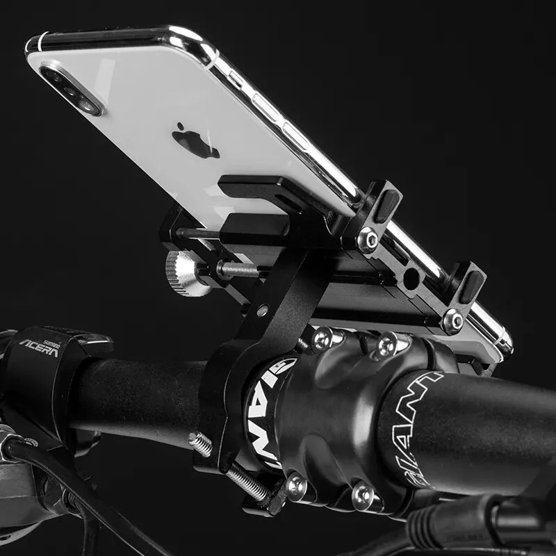 ROCKBROS Bike Holder Aluminum Alloy 360° Rotation Bracket Five Claws Stability Shockproof Easy installation Bike Phone Holder — view 2