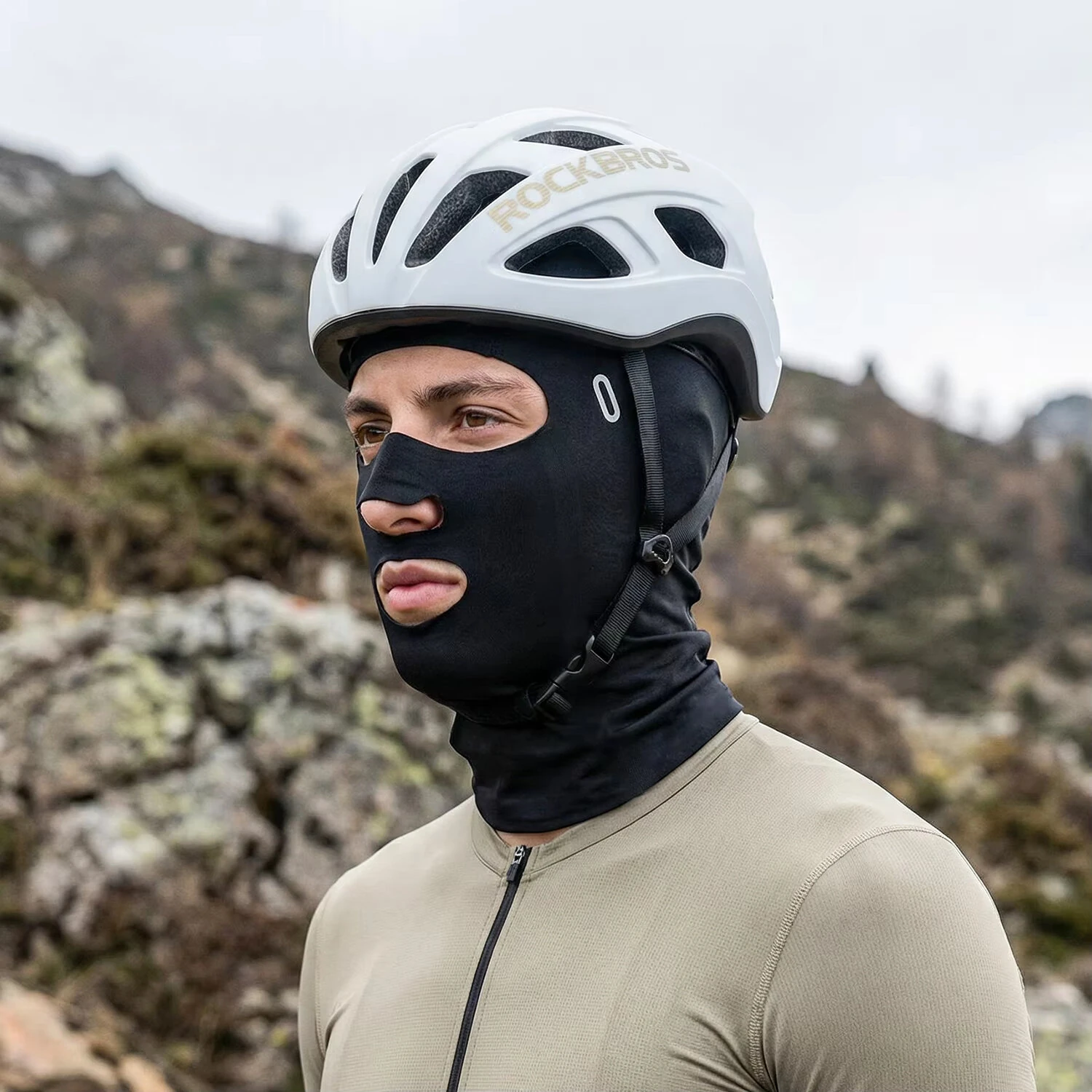 ROCKBROS Ice Silk Sun Protective Full Face Gear UPF 50+ Breathable Balaclava Helmet Liner For Summer Outdoor Cycling Motorcycle — view 2