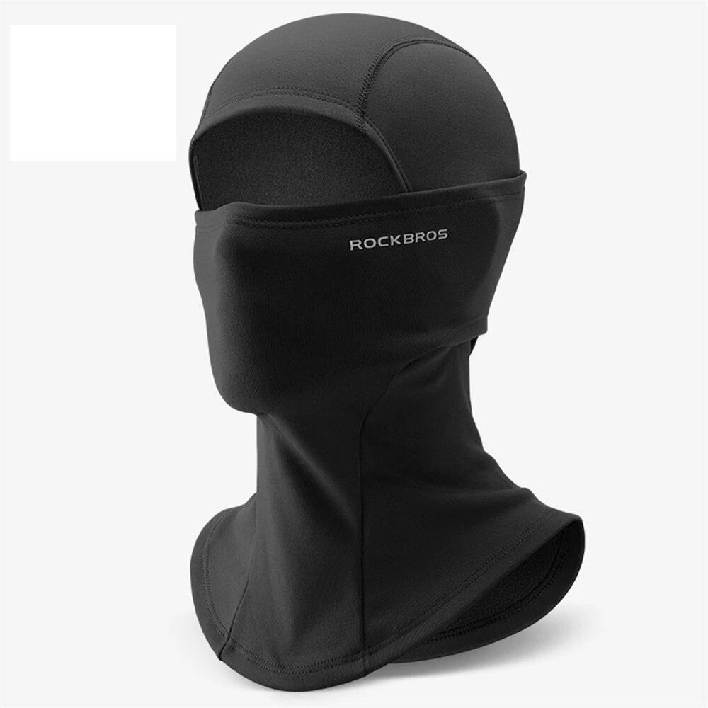 ROCKBROS Outdoor Winter Warm Cycling Headwear Fleece Windproof Thermal Face Mask Neck Head Cover for MTB Riding Skiing Helmet Liner — view 6