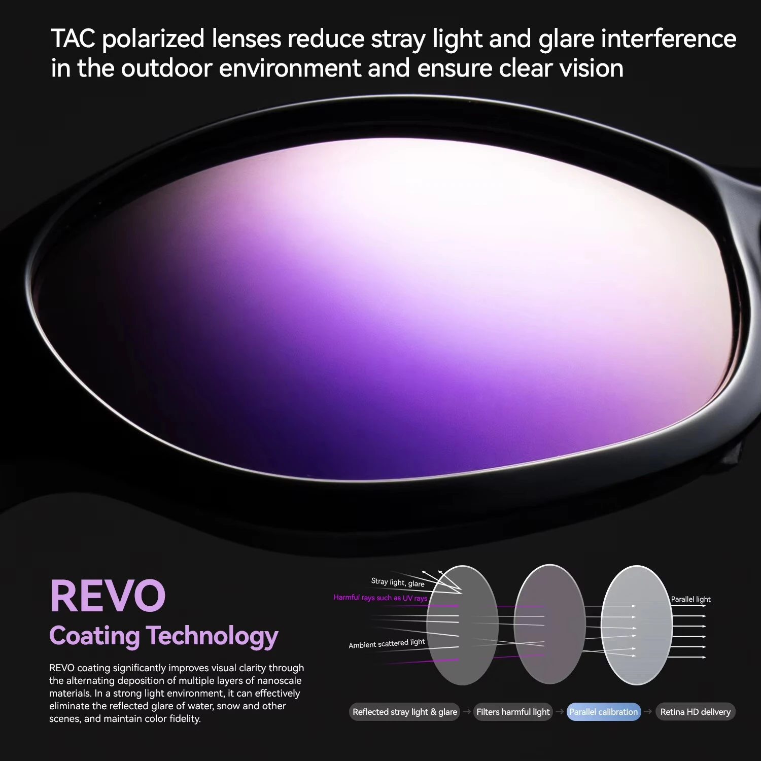 ROCKBROS Polarized Sports Sunglasses for Men Women UV400 Protection Fashion Lightweight Outdoor Goggle Cycling Sun Glasses — view 8