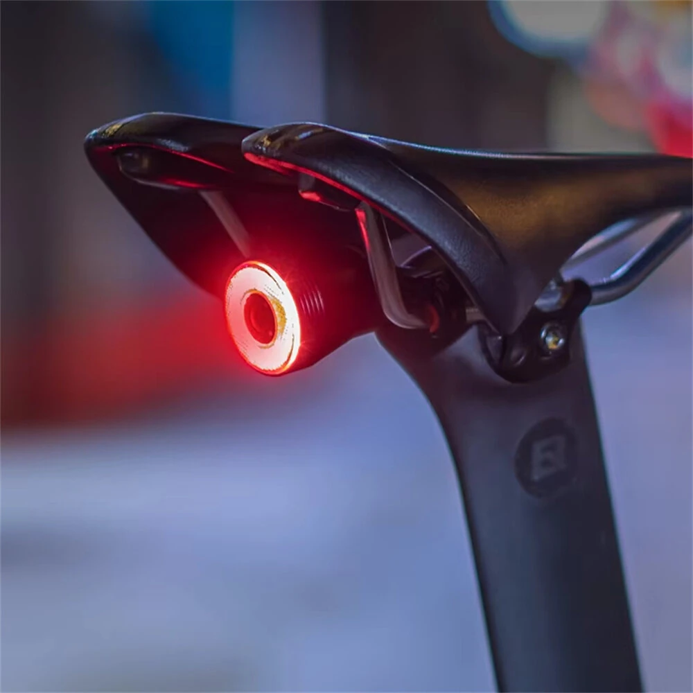ROCKBROS Q5 Smart Auto Brake Sensing Bicycle Taillight Vibration Sensor Wake-up IPX6 Waterproof USB Charging Bike Rear Light for Night Riding — view 6